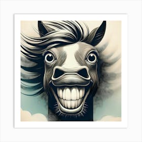 Funny Horse 2 Art Print