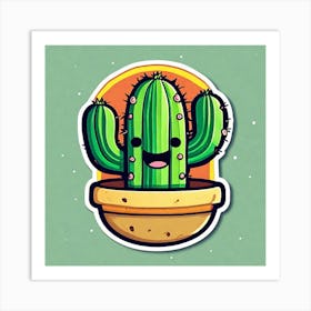 Cactus Sticker 4 Art Print