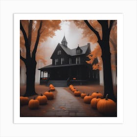 Haunted House 3 Art Print