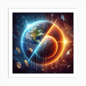 Earts vs Moon-Mars Art Print