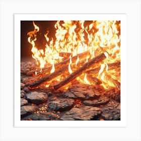 Fire Pit Art Print