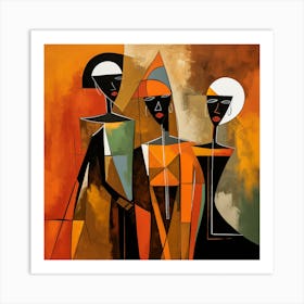 Three African Women 2 Art Print