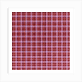 Plaid Fabric 91 Art Print