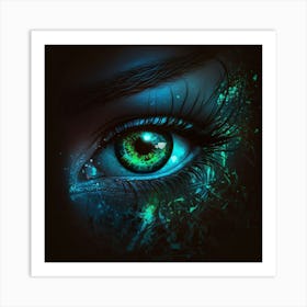 Green Eye Art Print