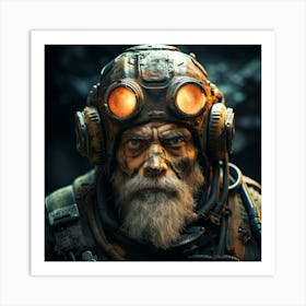 Outer Planet Miner Art Print