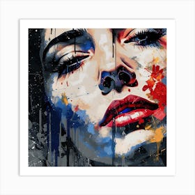 Splatter Painting Art Print