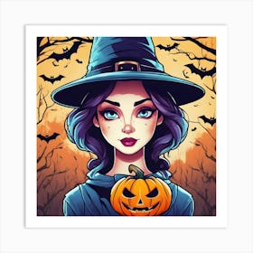 Halloween Witch 5 Art Print