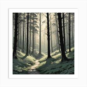 Forest Path 14 Art Print