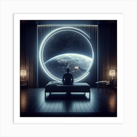 Futuristic Bedroom 1 Art Print