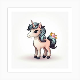 Cute Unicorn 328 Art Print