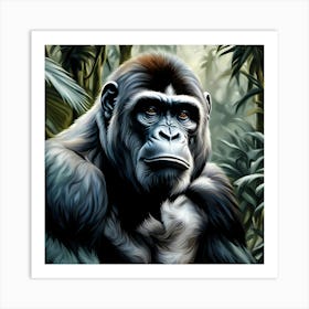 Gorilla's Stealthy Hideaway  Art Print