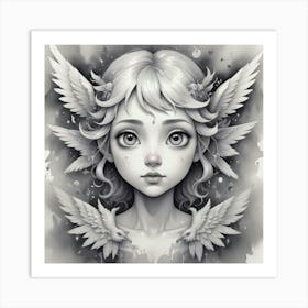 Angel Girl Art Print