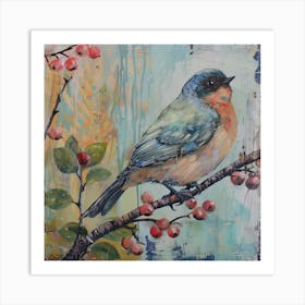 Bird On A Branch 5 Art Print