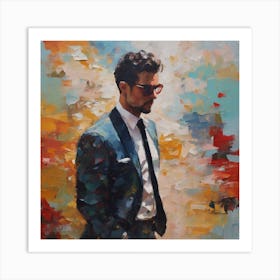 Man In Suit Art Print