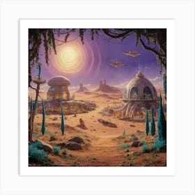 Mystic Skylines Art Print