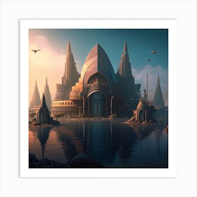 City In The Sky Art Print