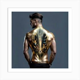 Futuristic Body Art Art Print