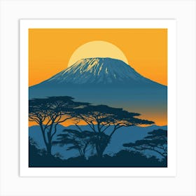 Mt Kilimanjaro 2 Art Print