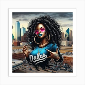 Dallas Girl 2 Art Print