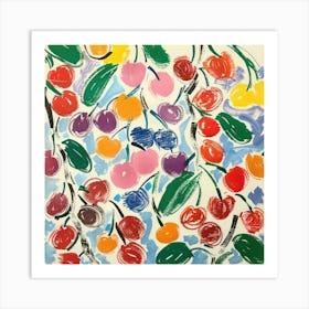 Cherry Painting Matisse Style 7 Art Print