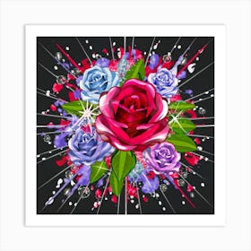 Gorgeous colorful spring flowers 13 Art Print