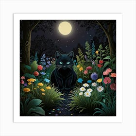 Default Night Garden Art Print 2 Art Print