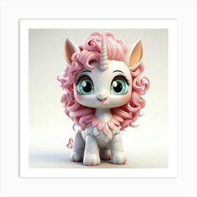 Cute Unicorn 869 Art Print