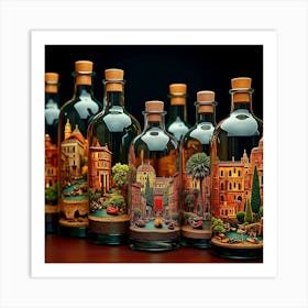 Venice In Bottles 13 Art Print