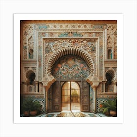 Doorway Of A Mosque42 Art Print