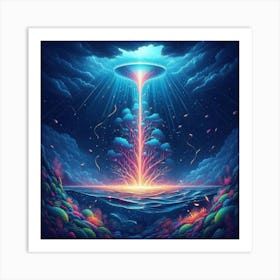 Ufo tree Art Print