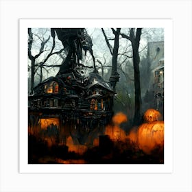 Haunted House Art Print