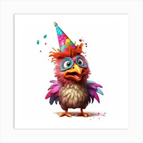 Birthday Bird 1 Art Print