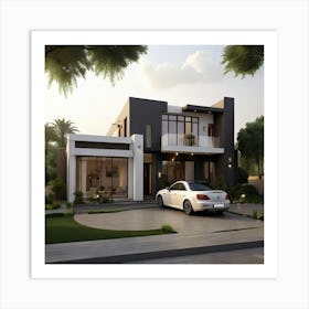 Leonardo Diffusion Xl A Modern Sudanese House Two Bedrooms A K 0 Art Print