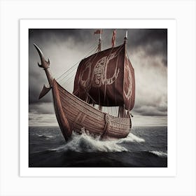 Viking Ship Art Print