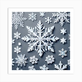 Snowflakes 1 Art Print