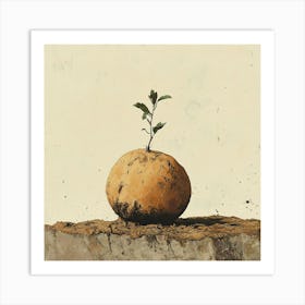 'Apricot' Art Print