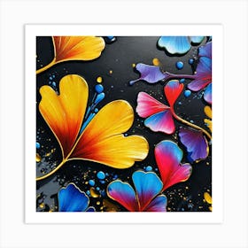 Ginkgo Leaves 15 Art Print