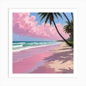 Delray Beach, Florida Pink Photography Art Print 3 Art Print