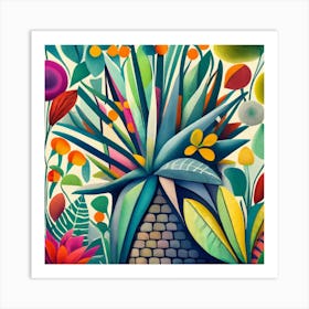 Tropical Garden 1 Art Print