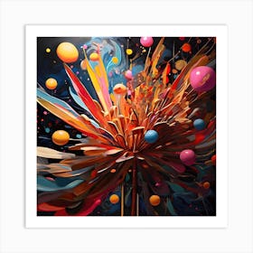 Abstract Painting Celebration Art Print