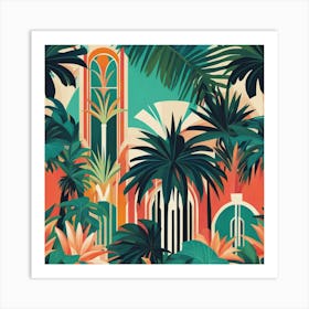 Tropical Palms Art Print