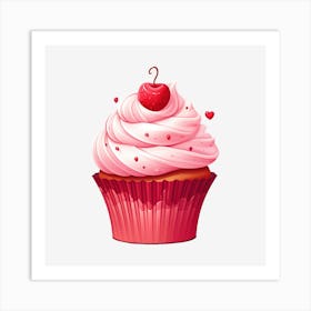 Valentine'S Day Cupcake 5 Art Print