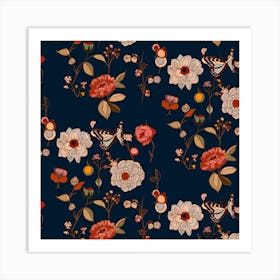 Delicate Spring Nuitorange Vignette Art Print