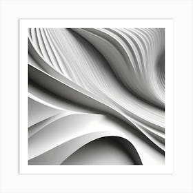 Abstract Wavy Pattern 5 Art Print