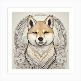 Shiba Inu 34 Art Print