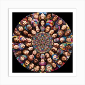 Circle Of People Art Print