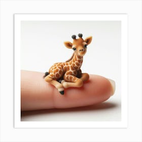 Giraffe Miniature Art Print