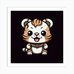 Cute Tiger Art Print