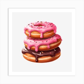 Donuts 3 Art Print