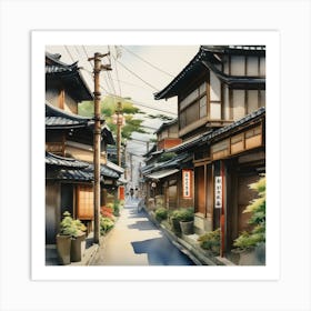 Kyoto Alley 7 Art Print